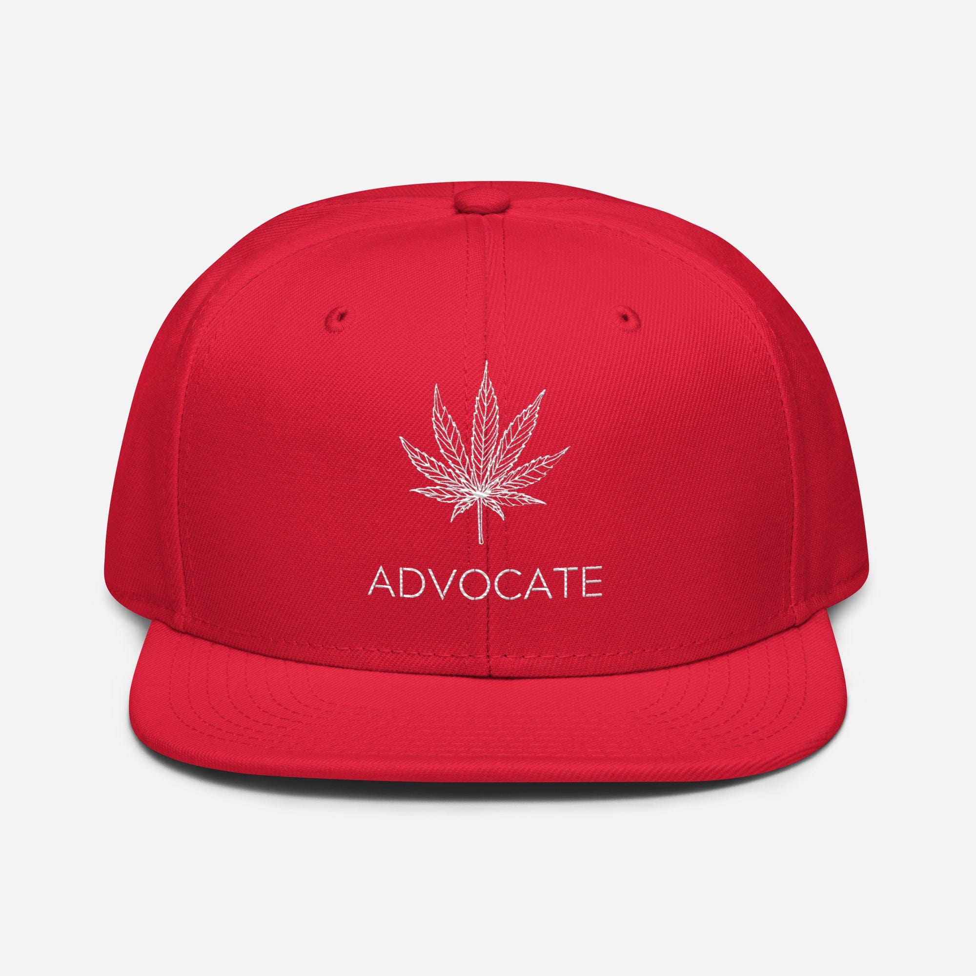 Elegant Advocate Cannabis Leaf Snapback Hat
