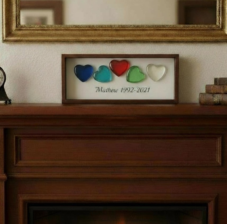 "Companion Memory" Heart  Appr. 2¾″ x 2¾″ x ¾″- 1″ Thick - Granted Quality 