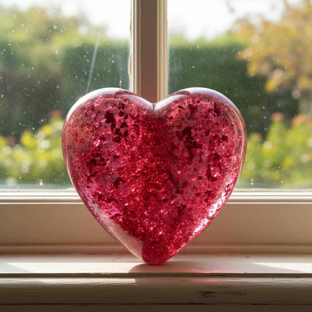 "Companion Touchstone" Heart Appr. 1 ½" X 1 ½" X ¾" Thick - Granted Quality 