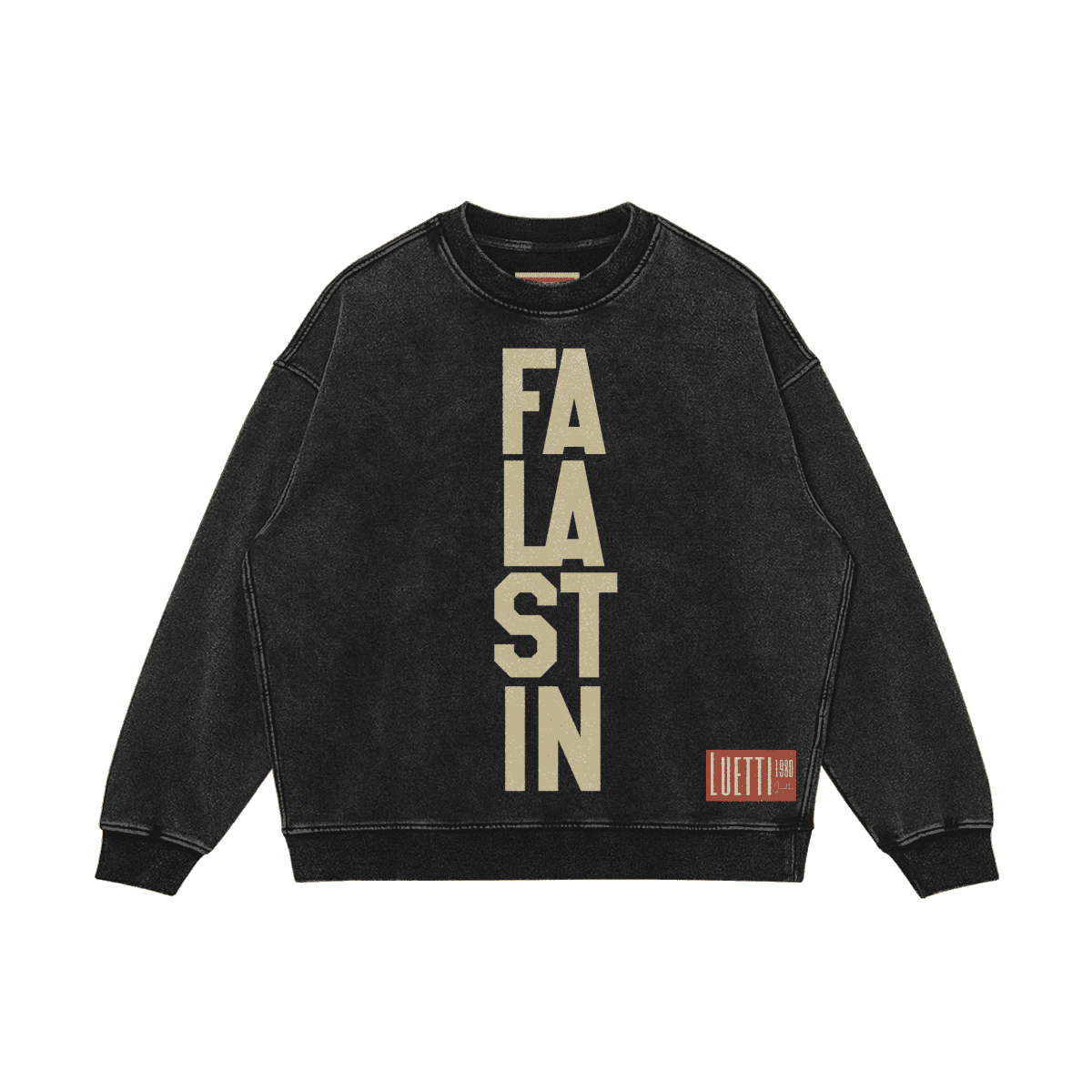 "FALASTIN" Oversized Faded Sweatshirt - Granted Quality 
