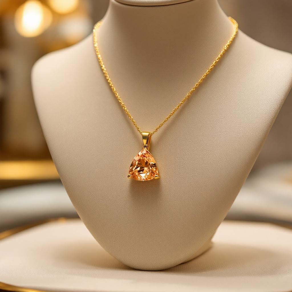 "Infinity" Trilliant Cut Large Pendant 15mm - Granted Quality 